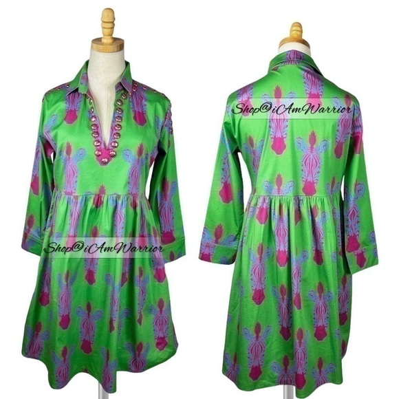 Tuckernut Sheridan French zebra print empire waist mini dress *shop@iamwarrior - Picture 3 of 12